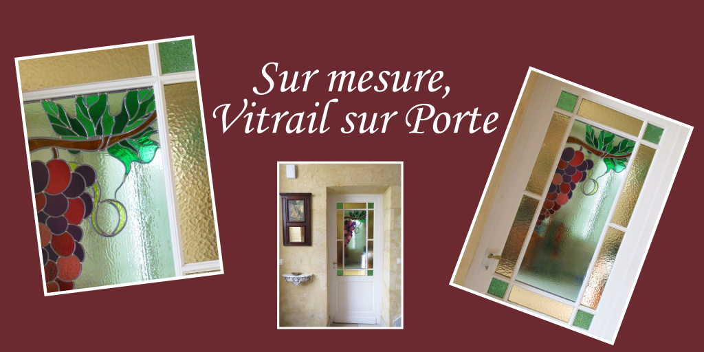 Vitrail color - vitrail sur mesure - Vitrail sur porte